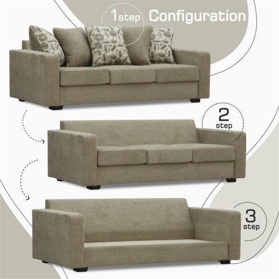 Sofa HOBEL ANGEL 3 LIGHT BROWN AMAZON 2 / GANZA 1009 (1) 