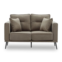 Sofa HOBEL ARMANDO 2 STR BLACK 20/ CAPPUCCINO LEONARDO 5 (1) 