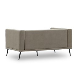 Sofa HOBEL ARMANDO 2 STR BLACK 20/ CAPPUCCINO LEONARDO 5 (1) 