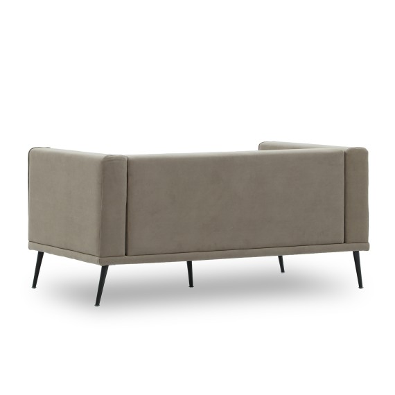 Диван HOBEL ARMANDO 2 STR BLACK 20/ CAPPUCCINO LEONARDO 5 (1) 