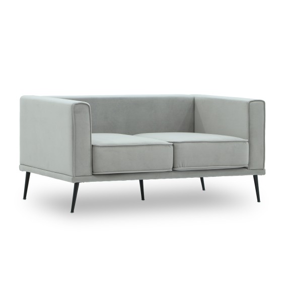 Диван HOBEL ARMANDO 2 STR BLACK 20/ GREY LEONARDO 14 (1) 