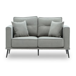 Sofa HOBEL ARMANDO 2 STR BLACK 20/ GREY LEONARDO 14 (1) 