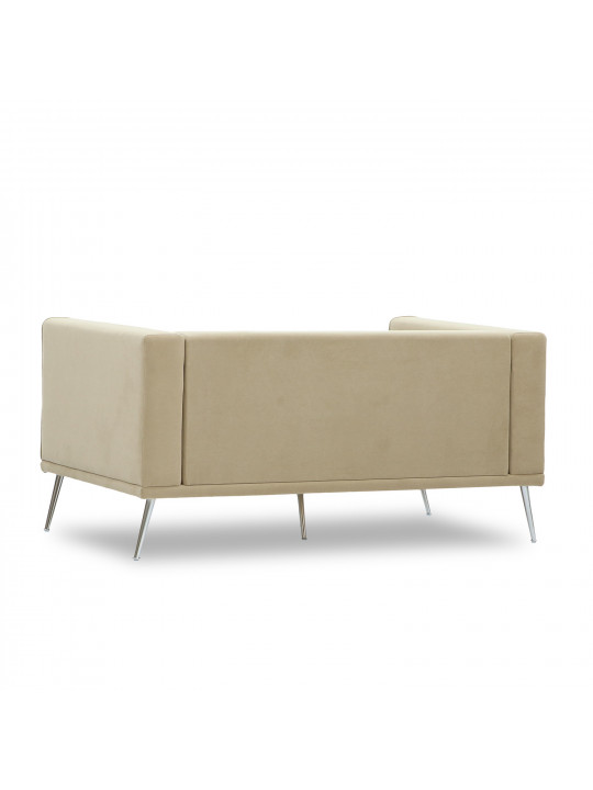 Sofa HOBEL ARMANDO 2 STR CHROM 20SM/CREAM LEONARDO 3 (1) 