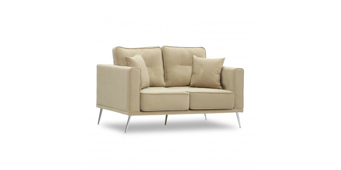 Sofa HOBEL ARMANDO 2 STR CHROM 20SM/CREAM LEONARDO 3 (1) 