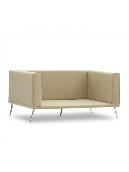 Sofa HOBEL ARMANDO 2 STR CHROM 20SM/CREAM LEONARDO 3 (1) 