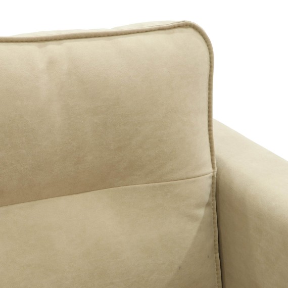 Բազմոց HOBEL ARMANDO 2 STR CHROM 20SM/CREAM LEONARDO 3 (1) 