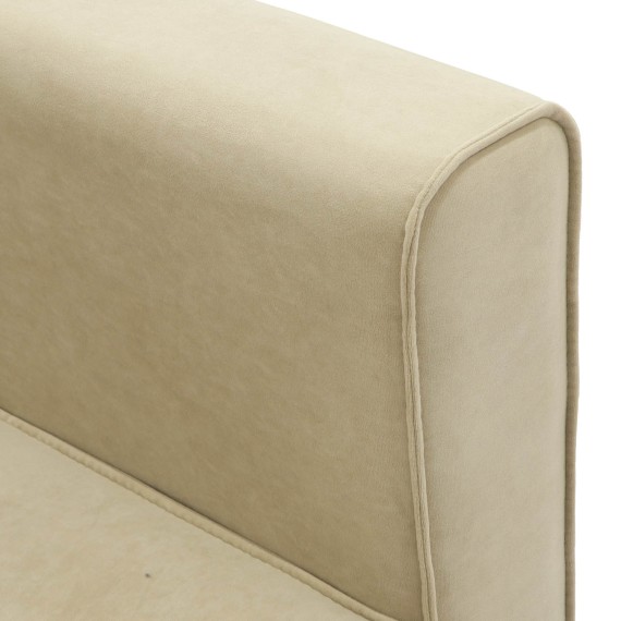 Բազմոց HOBEL ARMANDO 2 STR CHROM 20SM/CREAM LEONARDO 3 (1) 