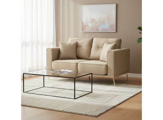 Диван HOBEL ARMANDO 2 STR GOLD 18SM/BEIGE SCANDI 4 (1) 