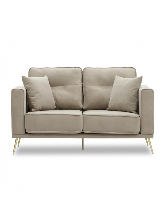 Բազմոց HOBEL ARMANDO 2 STR GOLD 20SM/CAPPUCCINO LEONARDO 4 (1) 