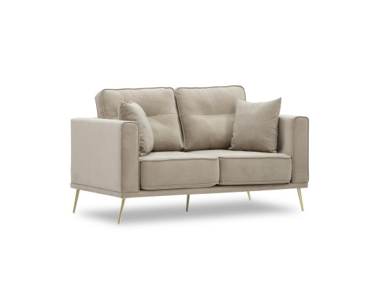 Диван HOBEL ARMANDO 2 STR GOLD 20SM/CAPPUCCINO LEONARDO 4 (1) 