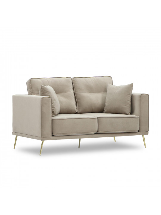 Բազմոց HOBEL ARMANDO 2 STR GOLD 20SM/CAPPUCCINO LEONARDO 4 (1) 