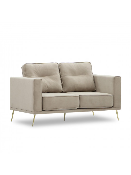 Բազմոց HOBEL ARMANDO 2 STR GOLD 20SM/CAPPUCCINO LEONARDO 4 (1) 