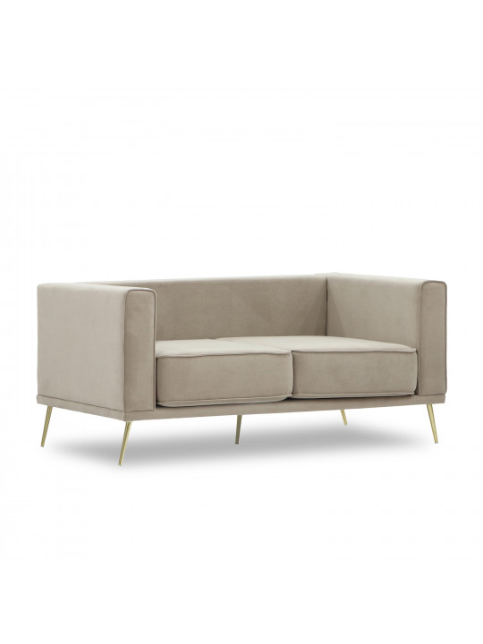 Բազմոց HOBEL ARMANDO 2 STR GOLD 20SM/CAPPUCCINO LEONARDO 4 (1) 