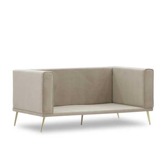 Диван HOBEL ARMANDO 2 STR GOLD 20SM/CAPPUCCINO LEONARDO 4 (1) 