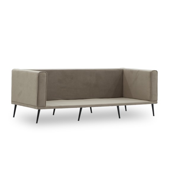 Բազմոց HOBEL ARMANDO 3 STR BLACK 20/ CAPPUCCINO LEONARDO 5 (1) 