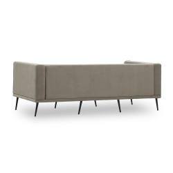 Диван HOBEL ARMANDO 3 STR BLACK 20/ CAPPUCCINO LEONARDO 5 (1) 