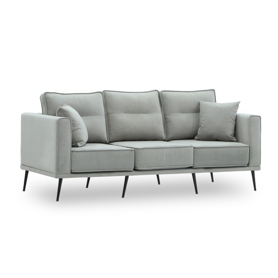 Բազմոց HOBEL ARMANDO 3 STR BLACK 20/ GREY LEONARDO 14 (1) 
