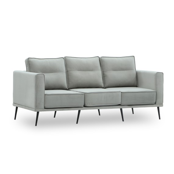 Բազմոց HOBEL ARMANDO 3 STR BLACK 20/ GREY LEONARDO 14 (1) 