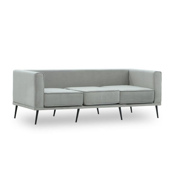 Բազմոց HOBEL ARMANDO 3 STR BLACK 20/ GREY LEONARDO 14 (1) 