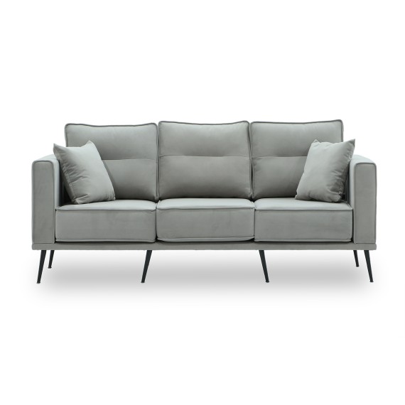 Բազմոց HOBEL ARMANDO 3 STR BLACK 20/ GREY LEONARDO 14 (1) 