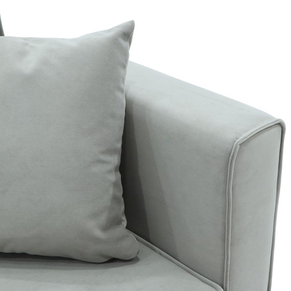 Բազմոց HOBEL ARMANDO 3 STR BLACK 20/ GREY LEONARDO 14 (1) 