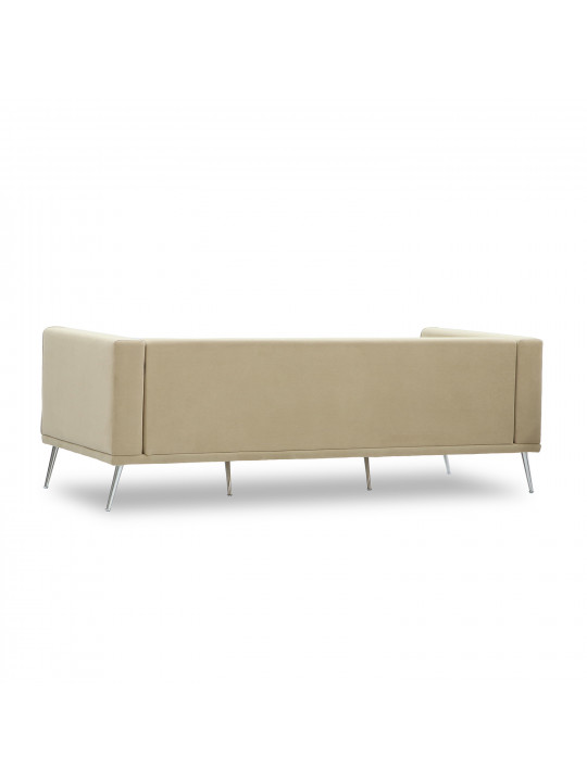 Диван HOBEL ARMANDO 3 STR CHROM 20SM/CREAM LEONARDO 3 (1) 