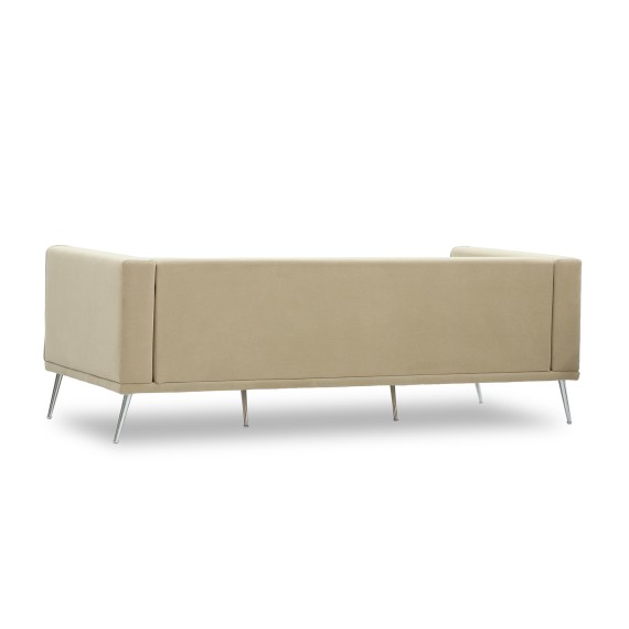 Диван HOBEL ARMANDO 3 STR CHROM 20SM/CREAM LEONARDO 3 (1) 