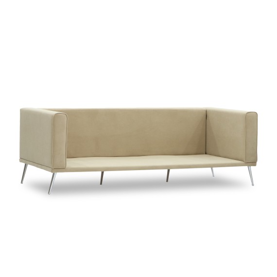 Диван HOBEL ARMANDO 3 STR CHROM 20SM/CREAM LEONARDO 3 (1) 