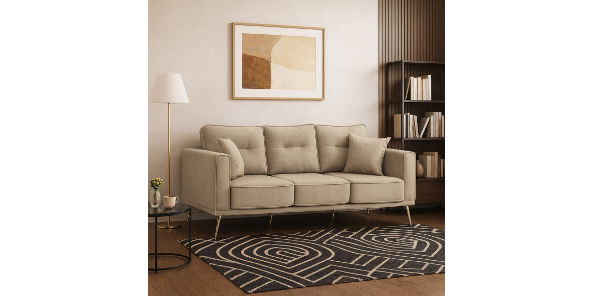 Բազմոց HOBEL ARMANDO 3 STR GOLD 18SM/BEIGE SCANDI 4 (1) 