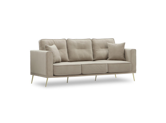 Диван HOBEL ARMANDO 3 STR GOLD 20SM/CAPPUCCINO LEONARDO 4 (1) 