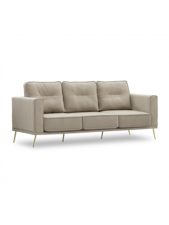 Диван HOBEL ARMANDO 3 STR GOLD 20SM/CAPPUCCINO LEONARDO 4 (1) 