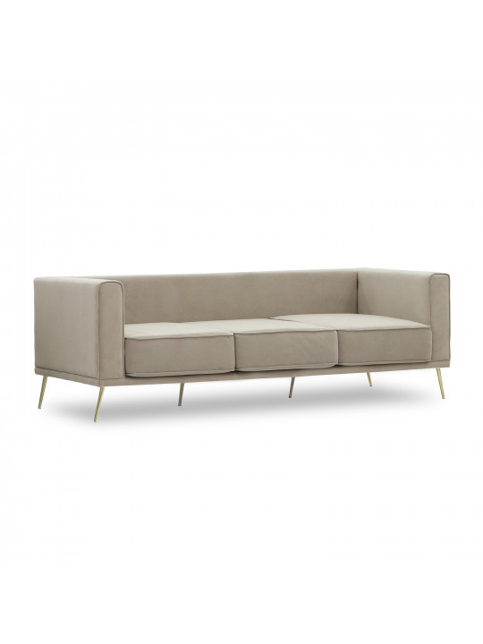 Диван HOBEL ARMANDO 3 STR GOLD 20SM/CAPPUCCINO LEONARDO 4 (1) 