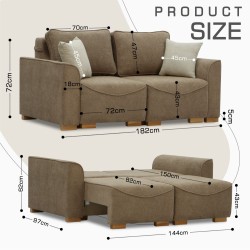 Диван HOBEL BELONA 2 F/R LIGHT BROWN BONCUK 7 (5) 