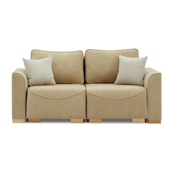 Sofa HOBEL BELONA 2 STR LIGHT BROWN BONCUK 6/CREAM INFINITY 103 (5) 