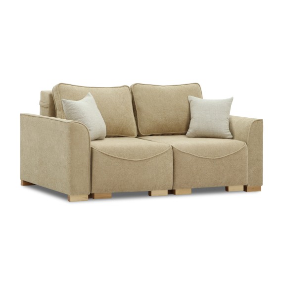 Sofa HOBEL BELONA 2 STR LIGHT BROWN BONCUK 6/CREAM INFINITY 103 (5) 