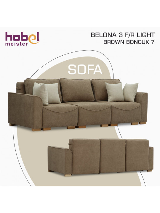 Բազմոց HOBEL BELONA 3 F/R LIGHT BROWN BONCUK 7 (7) 