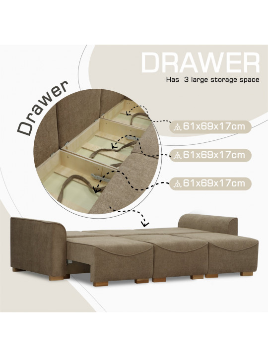 Բազմոց HOBEL BELONA 3 F/R LIGHT BROWN BONCUK 7 (7) 