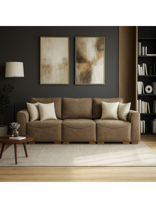 Բազմոց HOBEL BELONA 3 F/R LIGHT BROWN BONCUK 7 (7) 