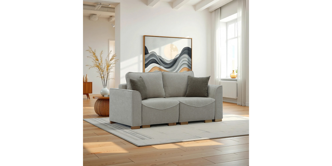 Բազմոց HOBEL BELONA LUXE 2 CREAM BONCUK 4/ BROWN SHO 599-2 (5) 
