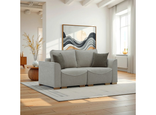Sofa HOBEL BELONA LUXE 2 CREAM BONCUK 4/ BROWN SHO 599-2 (5) 