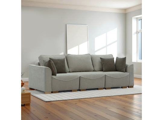 Sofa HOBEL BELONA LUXE 3 CREAM BONCUK 4/ BROWN SHO 599-2 (7) 
