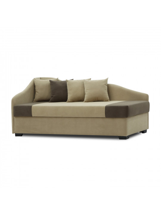 Sofa HOBEL BIG-BEN BEIGE LEONARDO 03/ DARK BROWN LEONARDO 06 L (2) 