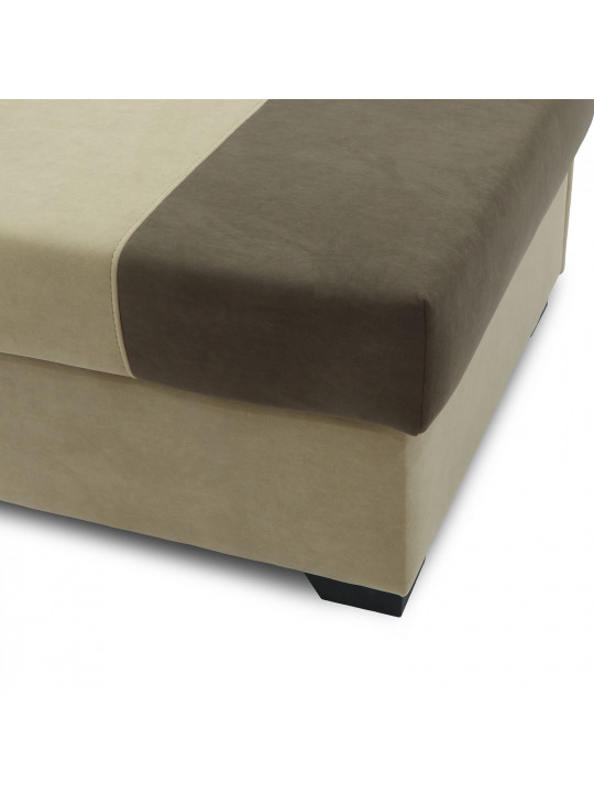 Sofa HOBEL BIG-BEN BEIGE LEONARDO 03/ DARK BROWN LEONARDO 06 L (2) 