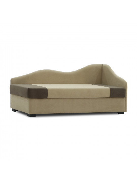 Բազմոց HOBEL BIG-BEN BEIGE LEONARDO 03/ DARK BROWN LEONARDO 06 R (2) 