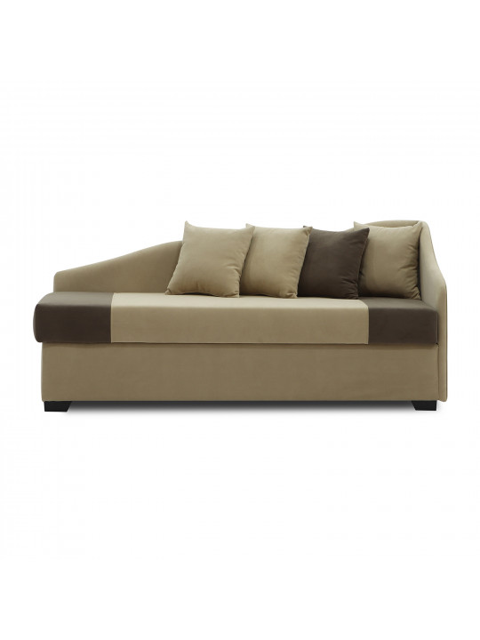 Բազմոց HOBEL BIG-BEN BEIGE LEONARDO 03/ DARK BROWN LEONARDO 06 R (2) 
