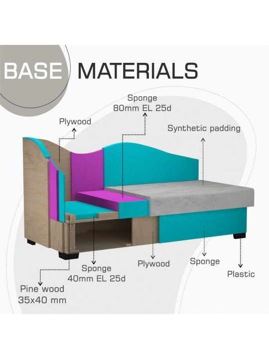 Sofa HOBEL BIG-BEN CAPPUCCINO JAGUAR 6/ CREAM JAGUAR 3 L (2) 