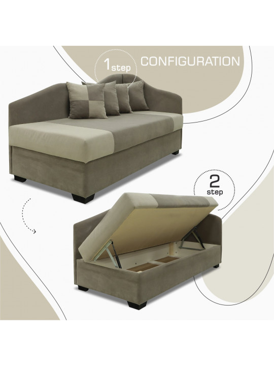 Բազմոց HOBEL BIG-BEN CAPPUCCINO VIVALDI 5/ LIGHT CAPPUCCINO VIVALDI 4 R(1) 