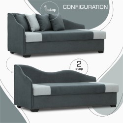 Sofa HOBEL BIG-BEN F/R DARK GREY SCANDI 22/ LIGHT GREY SCANDI 17 L (2) 