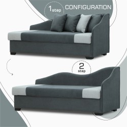Sofa HOBEL BIG-BEN F/R DARK GREY SCANDI 22/ LIGHT GREY SCANDI 17 R (2) 