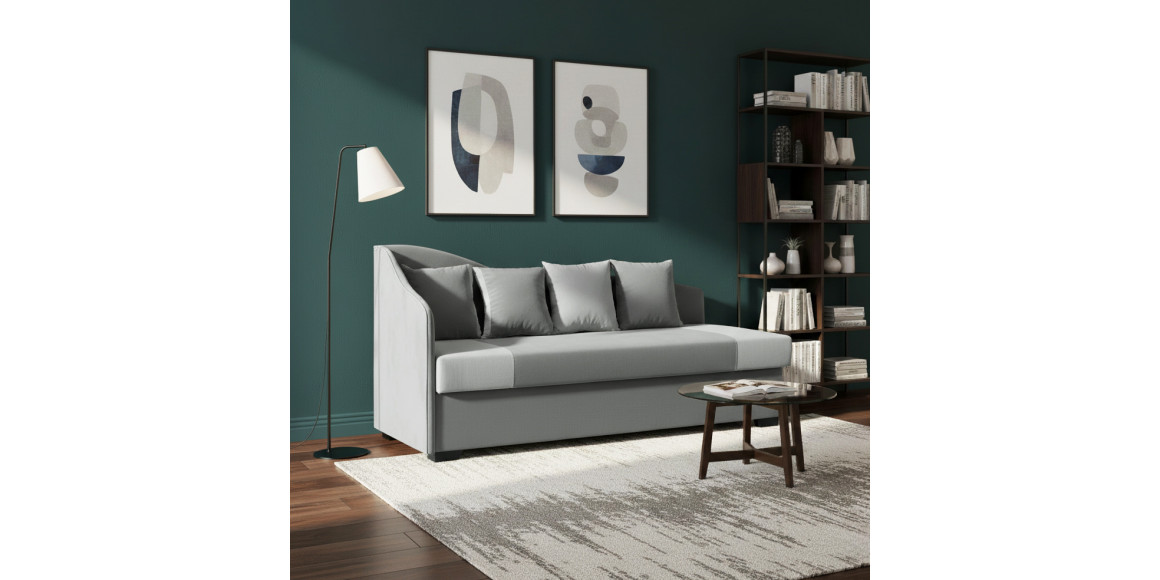 Диван HOBEL BIG-BEN GRAY VIVALDY 7 /LIGHT GRAY VIVALDY 6 L (1) 